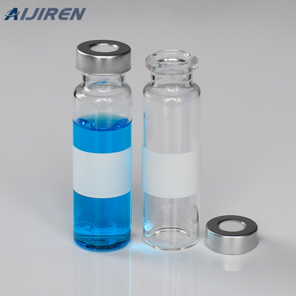 Perkin Elmer 20ml crimp top gc glass vials with round bottom for GC/MS